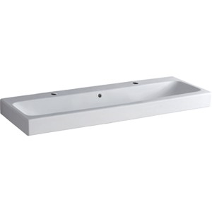 Geberit iCon Basin 120cm Two tap hole - White [124020000]