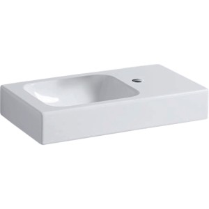 Geberit iCon Basin with Shelf 53cm One tap hole - right hand shelf - White [124053000]