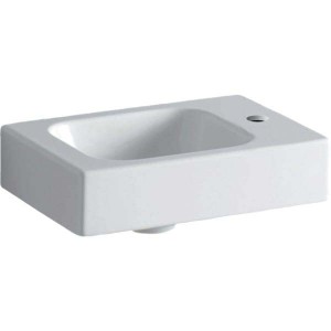 Geberit iCon Hand Basin 38cm One left hand tap hole - White [124836000]