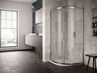 Sommer 8 SOE02 Double Door Quadrant Shower Enclosure 900mm Chrome Frame