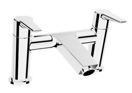 Vitra Q Line 2 Tap Hole Bath Filler - Chrome [42416]