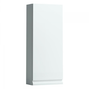 Laufen 4831130954631 Pro S Wall Cabinet - 1x Left Hinged Door with Small Projection 850x350x180mm Matt White