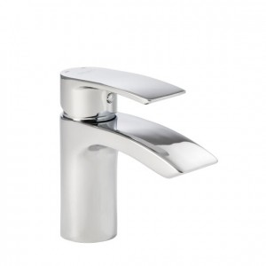 Pegler Lamina Mini Monobloc Basin Mixer with sprung plug waste - Chrome [4K9002]