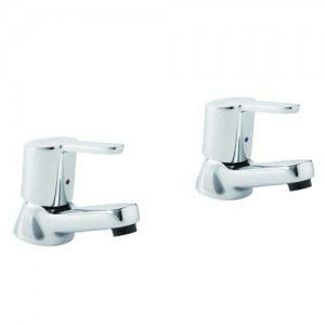 Pegler Araya Bath Pillar Taps (Pair) - Chrome [4S1202]