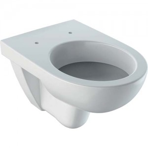 Geberit Selnova Wall Mounted Pan - Horizontal Outlet 6.4 or 4/2.6 Litre - White [500260017] - (WC pan only)