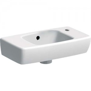 Geberit Selnova Square 45cm Handrinse Basin - with shelf surface - Right hand tap hole [500318017]