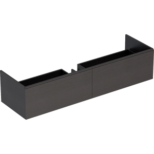 Geberit 500346431 Xeno2 1600mm Vanity Unit with Two Drawers & LED Lighting - Scultura Grey (Basin or Brassware NOT Included)