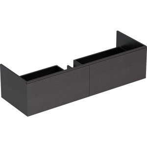 Geberit 500348431 Xeno2 1400mm Vanity Unit with Two Drawers & LED Lighting- Scultura Grey (Basin or Brassware NOT Included)