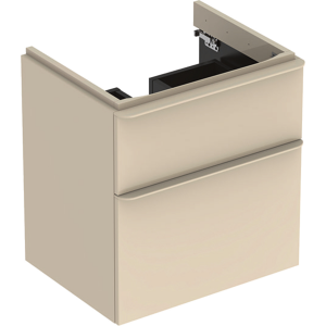 Geberit 500352JL1 Smyle Square 600mm Vanity Unit & Two Drawers - Sand