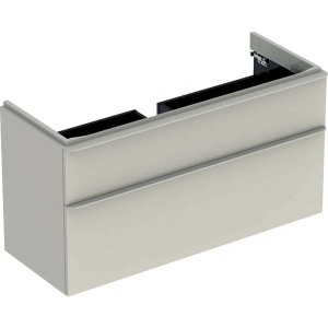 Geberit 500355JL1 Smyle Square 1200mm Vanity Unit & Two Drawers - Sand