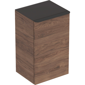 Geberit 500360JR1 Smyle Square Reduced Depth Low Side Unit with Left Door - Hickory