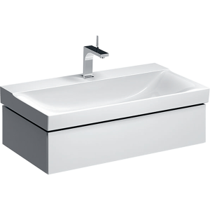 Geberit 500508011 Xeno2 900mm Vanity Unit with One Drawer & LED Lighting - White (Basin not included)