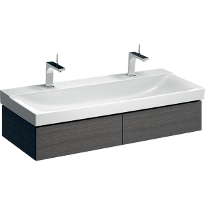 Geberit 500517431 Xeno2 1200mm Vanity Unit with Two Drawers & LED - Scultura Grey (Basin or Brassware NOT Included)