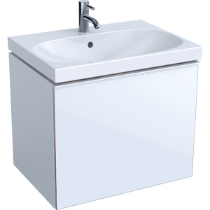 Geberit 500610012 Acanto 640mm Vanity Unit with Drawer - White (Basin & Brassware NOT Included)