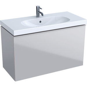 Geberit 500616JL2 Acanto Compact 890mm Vanity Unit with Drawer - Sand (Basin & Brassware NOT Included)