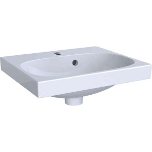 Geberit Acanto Hand Basin 45cm One tap hole - White [500636012] (BRASSWARE NOT INCLUDED)