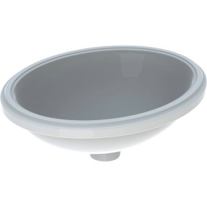 Geberit VariForm Oval Undercounter 50 x 40cm No tap hole no overflow - White [500754012]