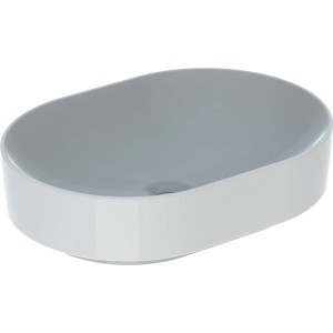 Geberit VariForm Elliptic Sit-on 55 x 40cm No tap hole no overflow - White [500774012]