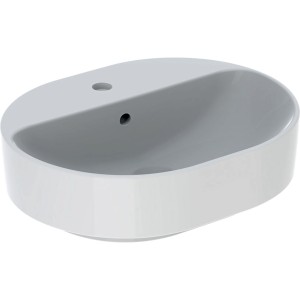 Geberit VariForm Elliptic Sit-on 60 x 45cm 1 tap hole - White [500777012]