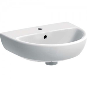 Geberit Selnova 45cm Handrinse Washbasin - White - 1 Tap hole [501408006]