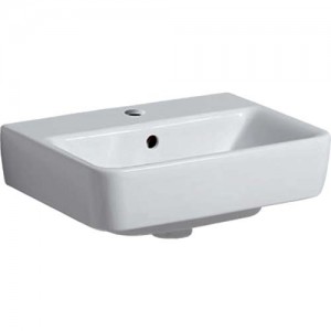 Geberit Selnova Compact 45cm Handrinse Basin - White - 1 Tap hole [501515006]