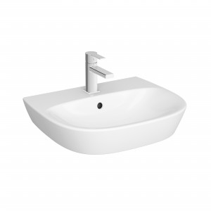 Vitra Zentrum 1TH Basin 55cm - White [72770030001] [BRASSWARE NOT INCLUDED]