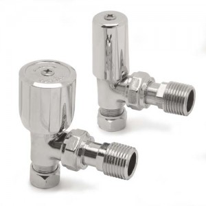 Pegler 601200 Terrier Radiator Valve Wheel head Angle Chrome
