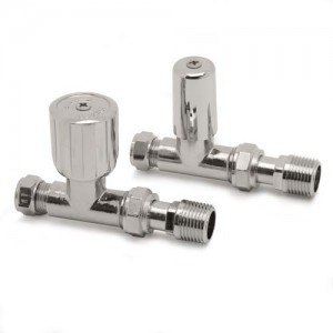 Pegler 602200 Terrier Radiator Valve Wheel head Straight Chrome