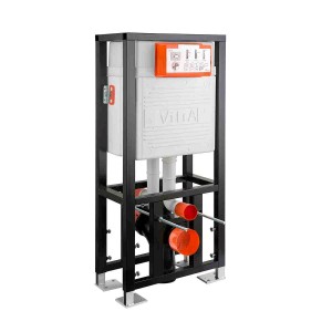 Vitra 12cm WC Frame 112cm Twin Cistern - 2.5/4 [742585002]