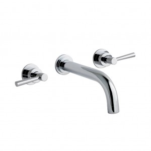 Eastbrook 79.0037 Prado Lever 3 Hole Wall Mounted Basin Mixer Chrome