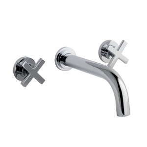 Eastbrook 79.0047 Prado Star 3 Hole Wall Mounted Basin Mixer Chrome