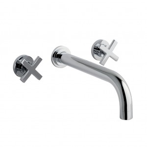 Eastbrook 79.0048 Prado Star 3 Hole Wall Mounted Bath Filler Chrome