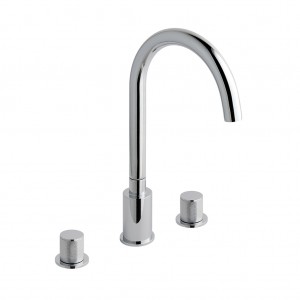 Eastbrook 79.0055 Prado Cylinder 3 Hole Deck Basin Mixer Chrome