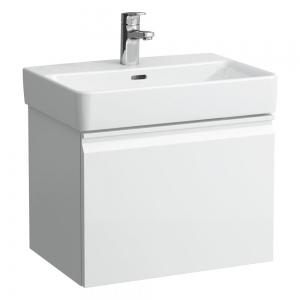 Laufen 830210954631 Pro S Vanity Unit for Compact Basin - 1x Drawer 510x372x397mm Matt White (Vanity Unit Only - Basin NOT Included)