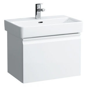 Laufen 830320954631 Pro S Vanity Unit for Compact Basin - 1x Drawer & 1x Interior Drawer Matt 372x550x397mm White (Vanity Unit Only - Basin NOT Included)