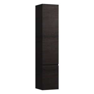 Laufen 831220954231 Pro S Tall Cabinet - 1x Right Hinged Door & 4x Glass Shelves 350x335x1650mm Wenge