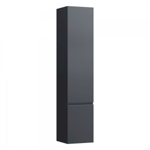 Laufen 831220954801 Pro S Tall Cabinet - 1x Right Hinged Door & 4x Glass Shelves 350x335x1650mm Graphite
