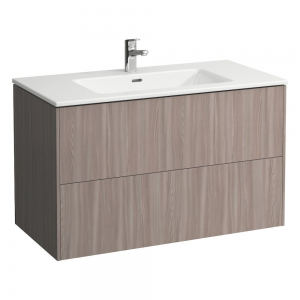 Laufen 8649622621041 Pro S Vanity Unit - Slim Washbasin 500x1000x610mm Light Elm (Vanity Unit & Washbasin Only - Brassware NOT Included)