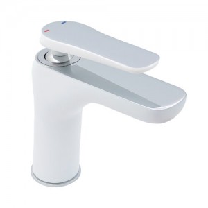 Pegler Gervasi White/Chrome Monobloc Basin Mixer with
sprung plug waste [911100]