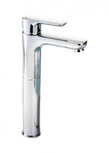 Pegler Andreu Tall Monobloc Basin Mixer with sprung plug waste - Chrome [922011]