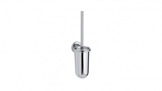 Inda Colorella Toilet Brush and Holder 11 x 40h x 12cm - Chrome [A04140CR]