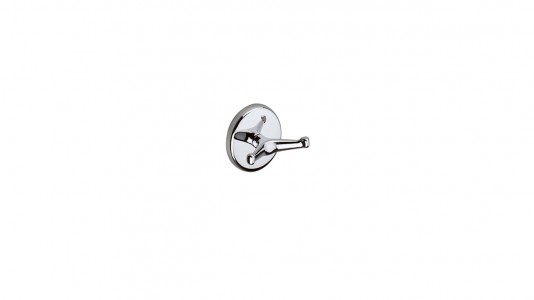 Inda Hotellerie Double Robe Hook 8 x 7h x 5cm dia - Chrome [A04210CR]