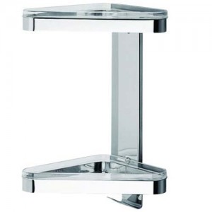 Inda Colorella Shower Shelf 17 x 31h x 18cm - Chrome [A04320AL02]