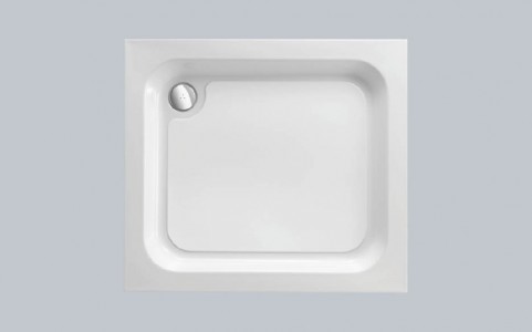 Just Trays Merlin Flat Top Square Shower Tray 1000mm White (Shower Tray Only) [A100M100]