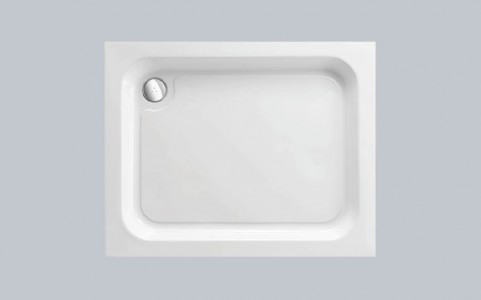 Just Trays Merlin Flat Top Rectangular Shower Tray 1000x700mm White (Shower Tray Only) [A1070M100]
