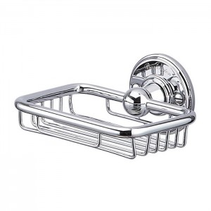 Burlington A13CHR Wired Soap Basket 140 x 118mm Chrome