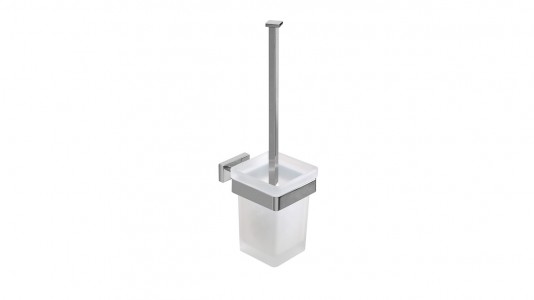 Inda Lea Toilet Brush and Holder 10 x 39h x 13cm - Chrome [A18140CR21]