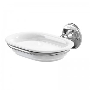 Burlington Soap Dish Soap dish 15.8 x 6h x 14.6cm - Chrome  [A1CHR]