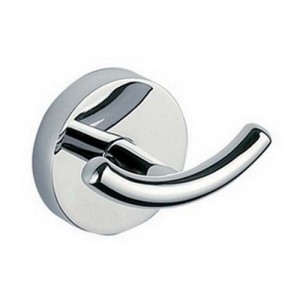 Inda Storm Double Robe Hook 7 x 6h x 5cm - Chrome [A0720BCR]