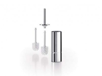 Inda Colorella Toilet Brush and Holder 41h x 9cm dia. - Chrome [A3814ACR]